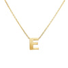 9ct Yellow Gold Silver Infused Initial Pendant Necklace Necklaces Bevilles E 