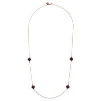 Bronzallure Small Four-Leaf Clover Long Necklace Necklace Bronzallure 