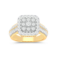 Meera Composite Ring with 1.00ct of Laboratory Grown Diamonds in 9ct Yellow Gold Rings Bevilles 