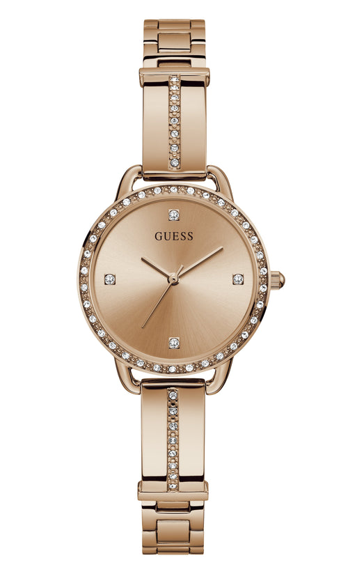 Guess Bellini Rose Gold Tone Stainless Steel Watch GW0022L3 Watches Guess 