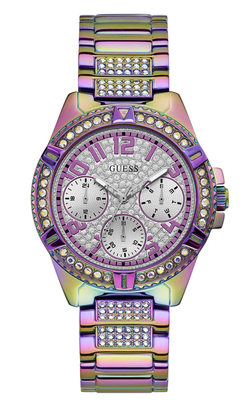 Guess Ladies Frontier Crystal Multi Colour Glitz Watch GW0044L1 Watches Guess 