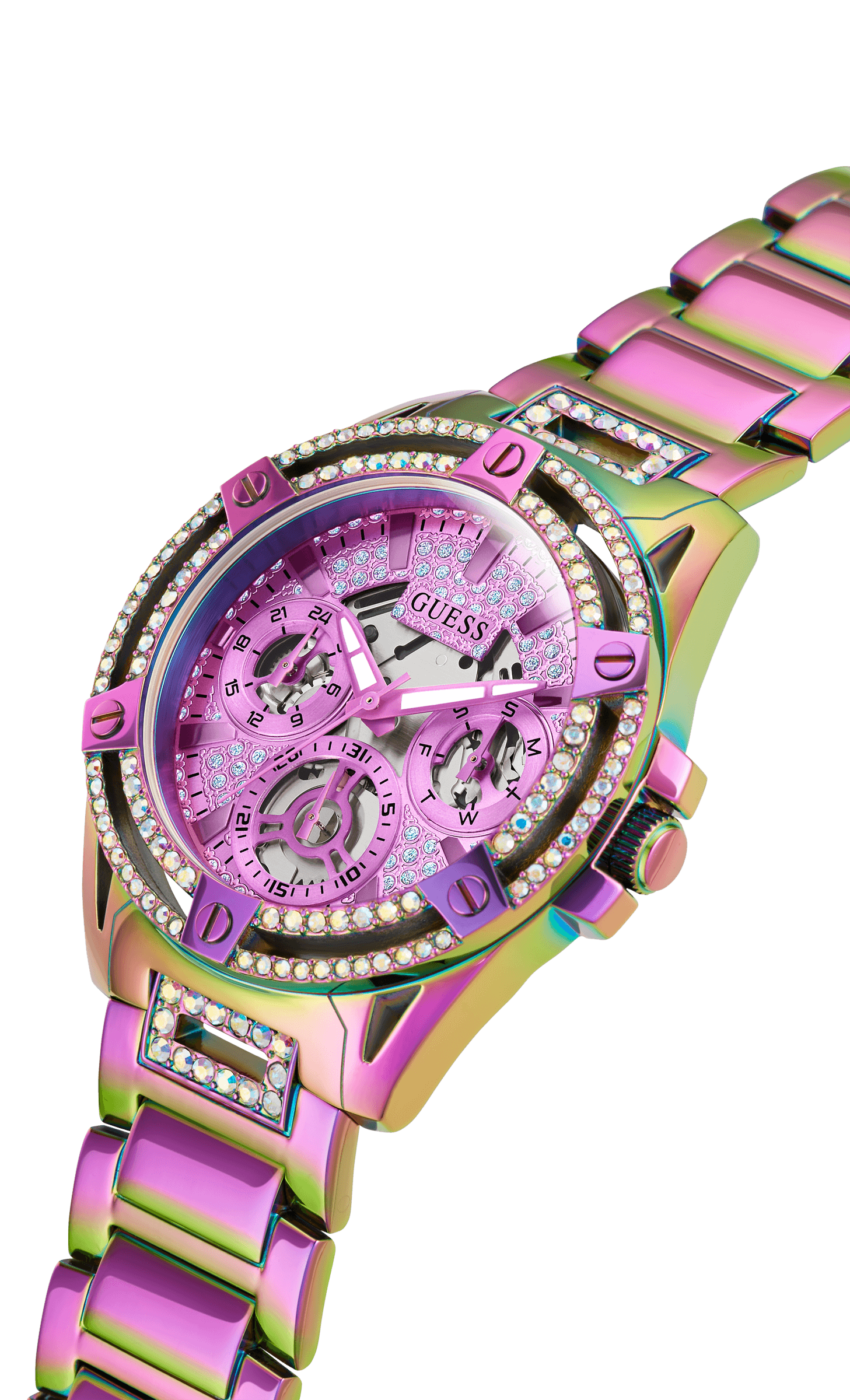 Guess Queen Purple Iridescent Women's Watch GW0464L4 Watches Guess 