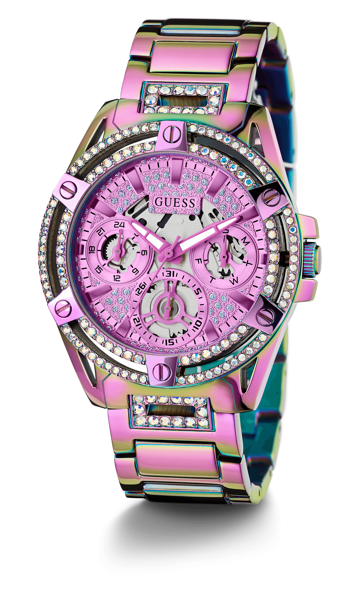 Guess Queen Purple Iridescent Women's Watch GW0464L4 Watches Guess 