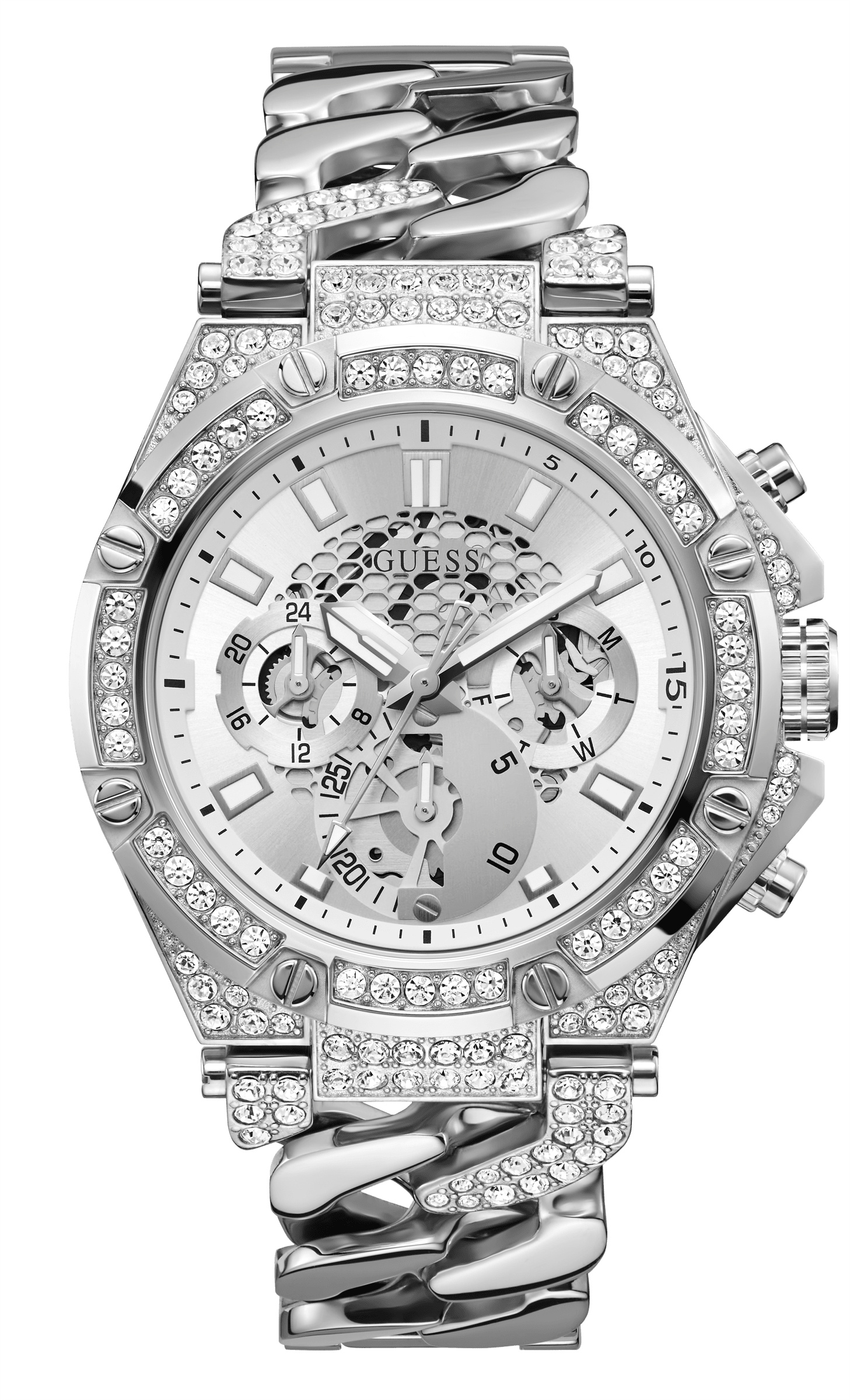 Guess Baron Silver Men s Watch GW0517G1