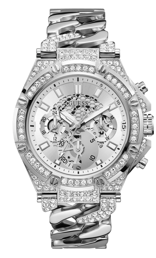 Guess Baron Silver Men's Watch GW0517G1 Watches Guess 