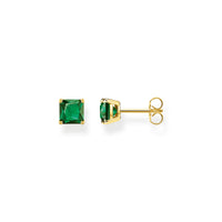 THOMAS SABO Ear studs green stone gold Ear Studs Thomas Sabo 