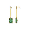 Thomas Sabo Earring Green Stone Gold Earrings Thomas Sabo 