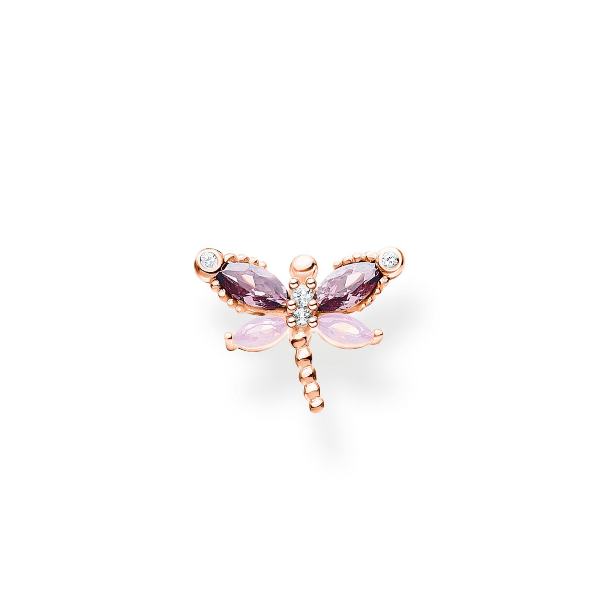 Thomas Sabo Single Ear Stud Dragonfly Rose Gold Earrings Thomas Sabo 