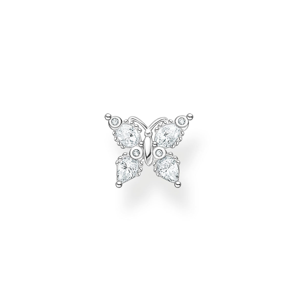 Thomas Sabo Single Ear Stud Butterfly Silver Earrings Thomas Sabo 