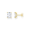 THOMAS SABO Ear studs white stone gold Ear Studs Thomas Sabo 