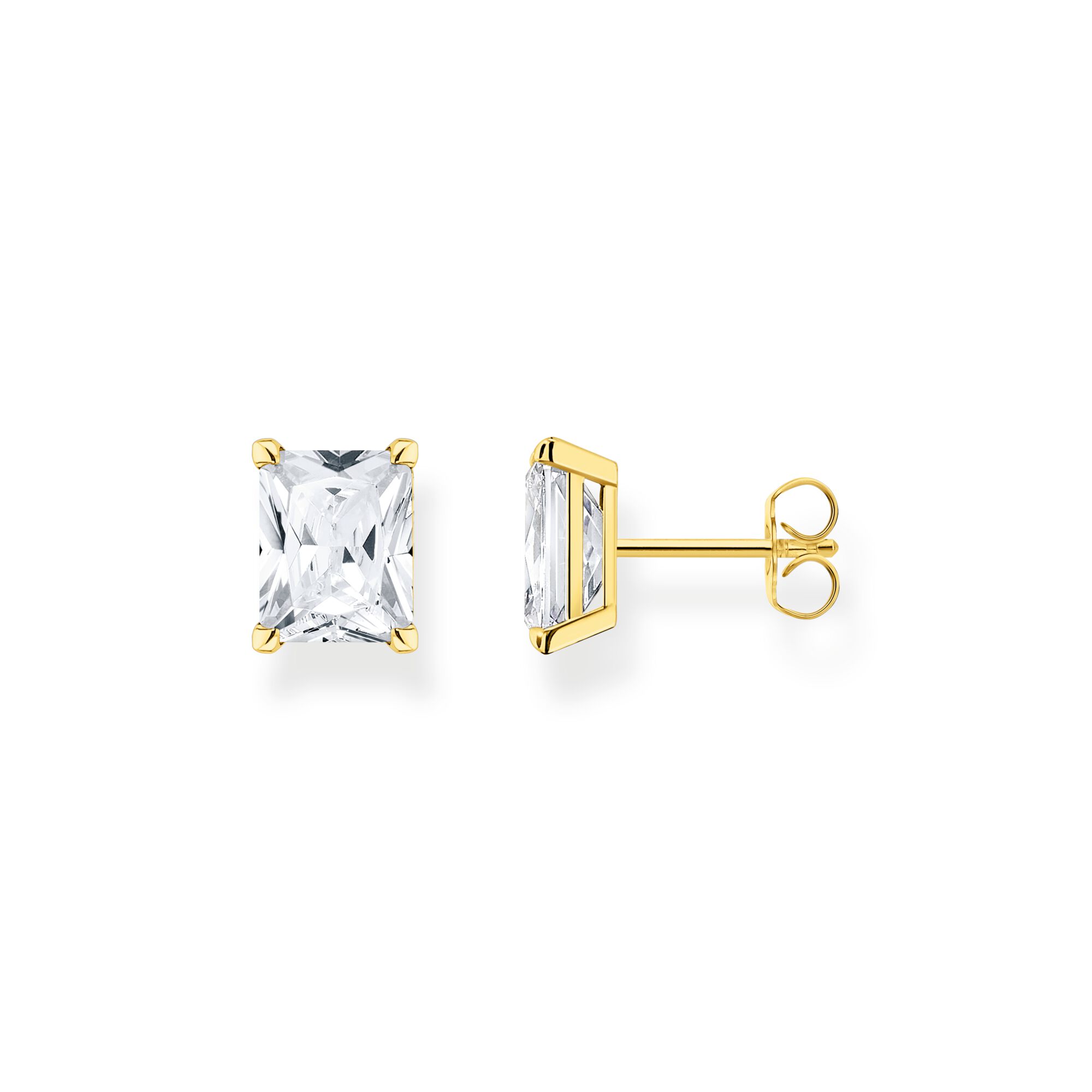 THOMAS SABO Ear studs white stone gold Ear Studs Thomas Sabo 