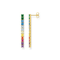 THOMAS SABO Earrings colourful stones gold Earrings Thomas Sabo 