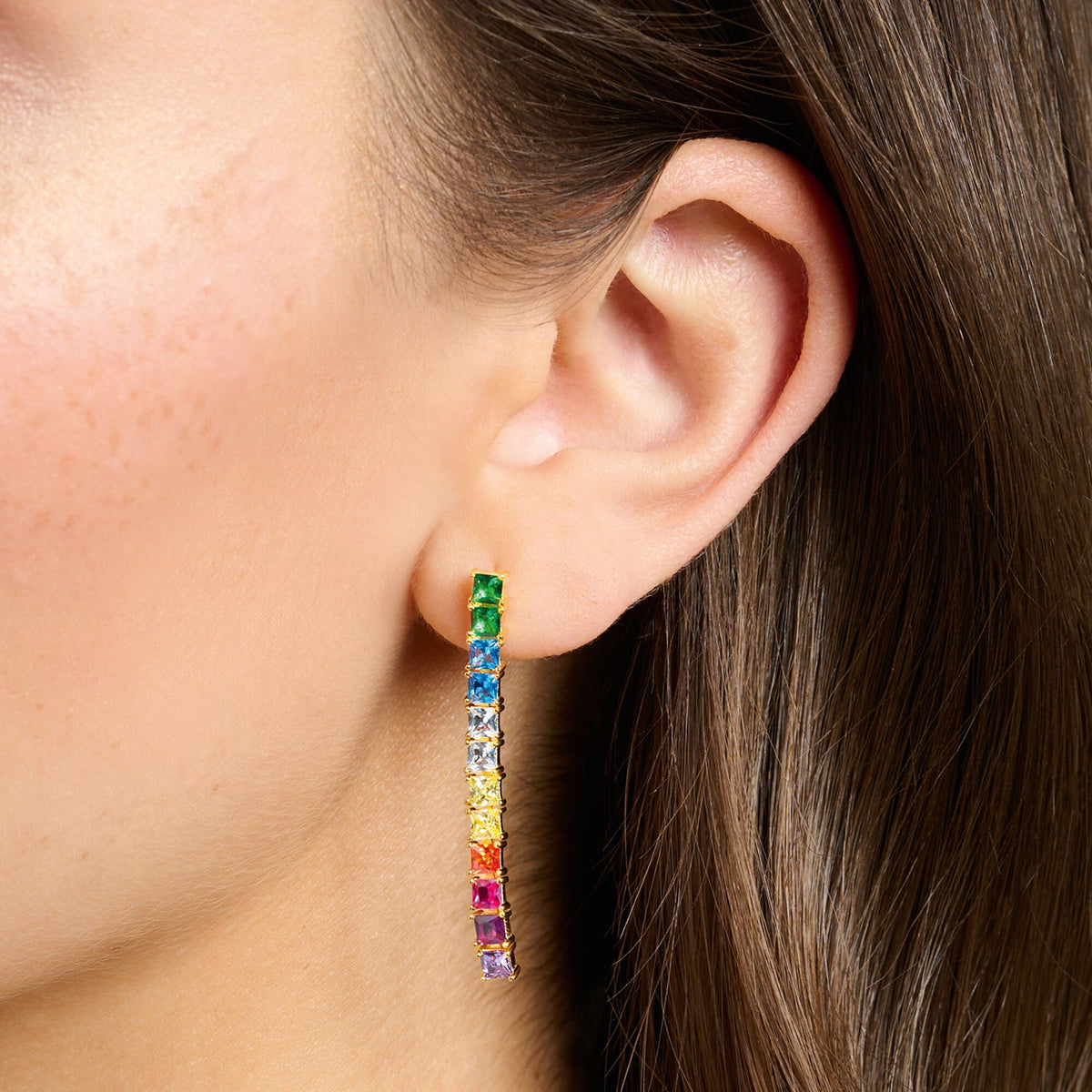 THOMAS SABO Earrings colourful stones gold Earrings Thomas Sabo 