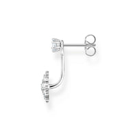 THOMAS SABO Single ear stud snowflake with white stones silver Earrings Thomas Sabo 
