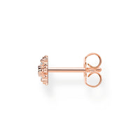 THOMAS SABO Single ear stud snowflake with white stones rose gold Earrings Thomas Sabo 