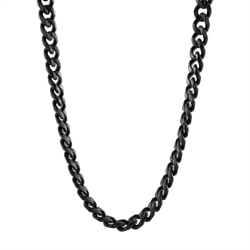 Stainless Steel Chunk Curb Chain Necklace 55cm Necklaces Bevilles 