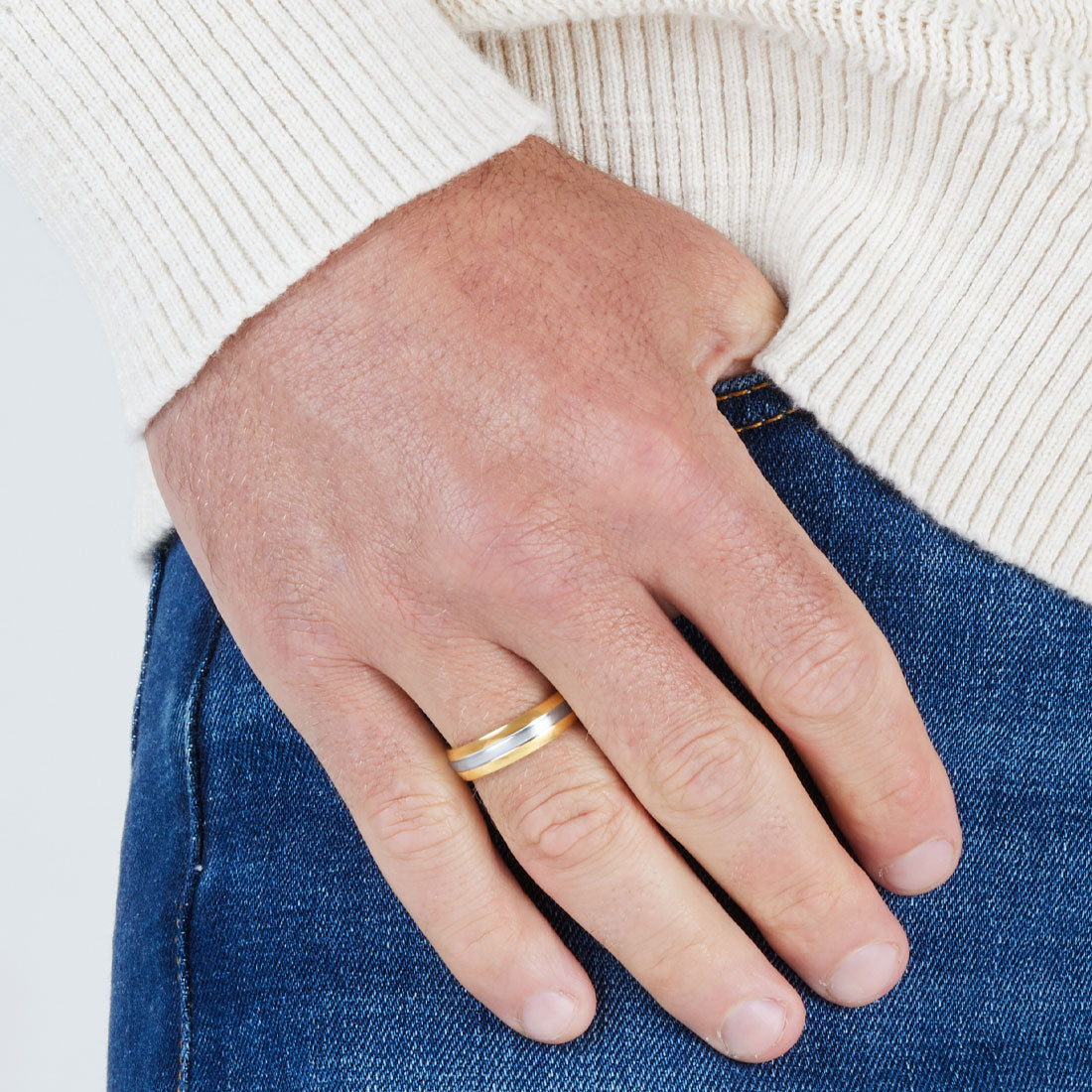 Stainless Steel Mens Ring Rings Bevilles 