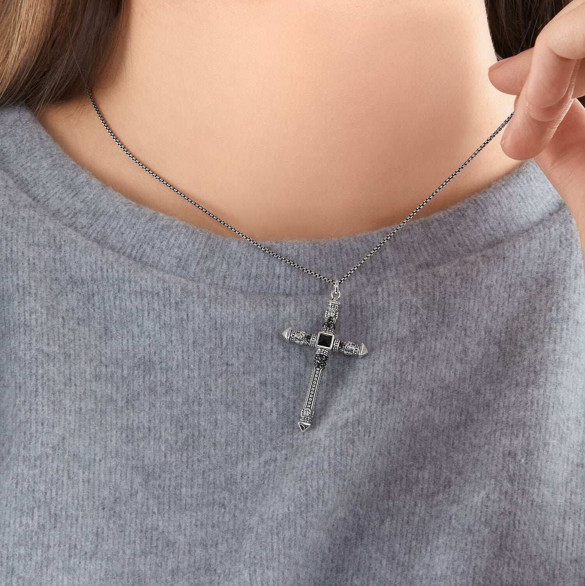 Thomas Sabo Necklace Cross Silver Necklace Thomas Sabo 