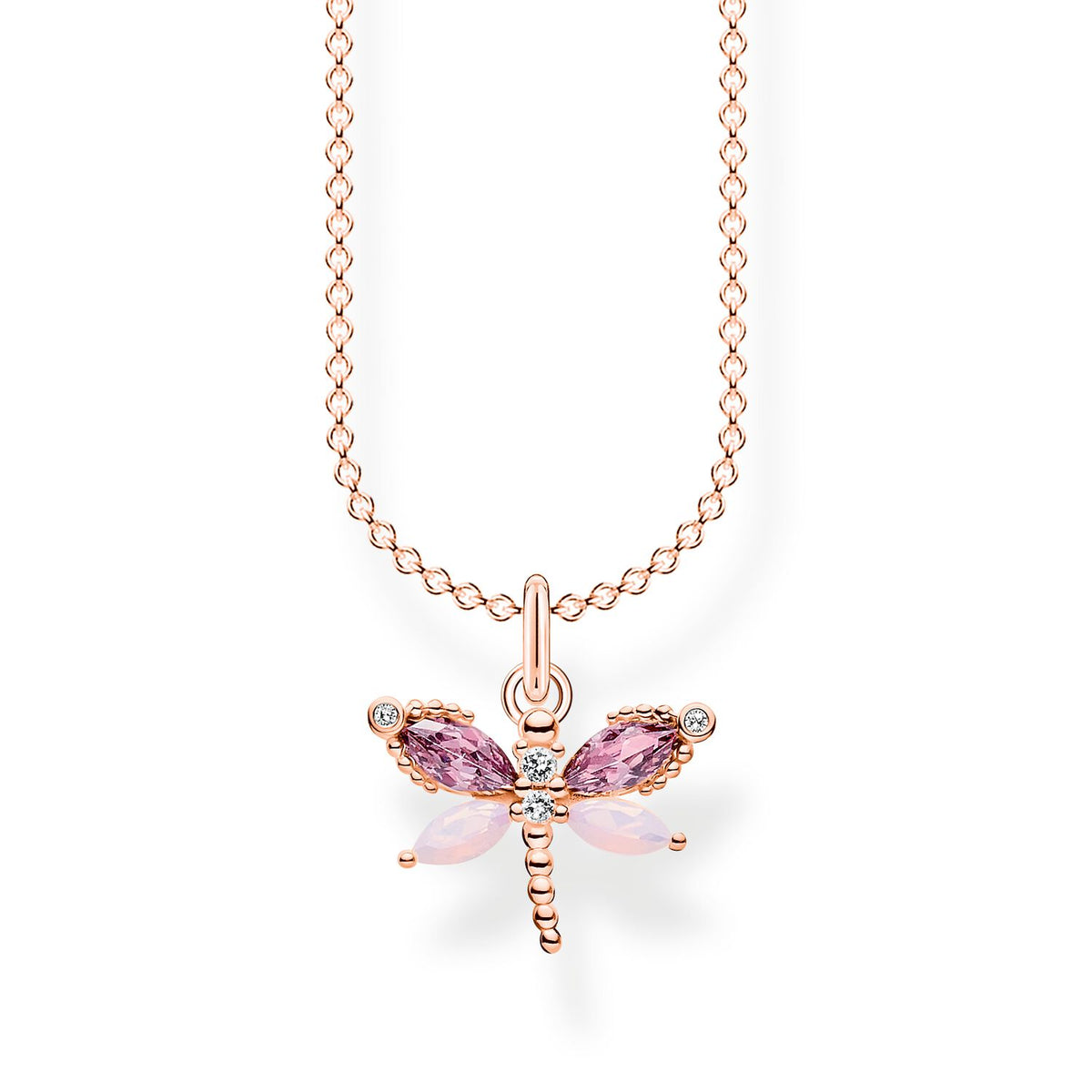 Thomas Sabo Necklace Dragonfly Rose Gold Necklace Thomas Sabo 