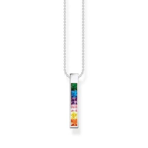 THOMAS SABO Necklace colourful stones silver Necklaces Thomas Sabo 40-45cm 