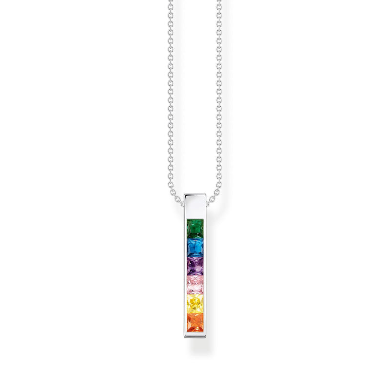 THOMAS SABO Necklace colourful stones silver Necklaces Thomas Sabo 40-45cm 