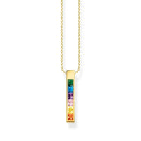 THOMAS SABO Necklace colourful stones gold Necklace Thomas Sabo 40-45cm 