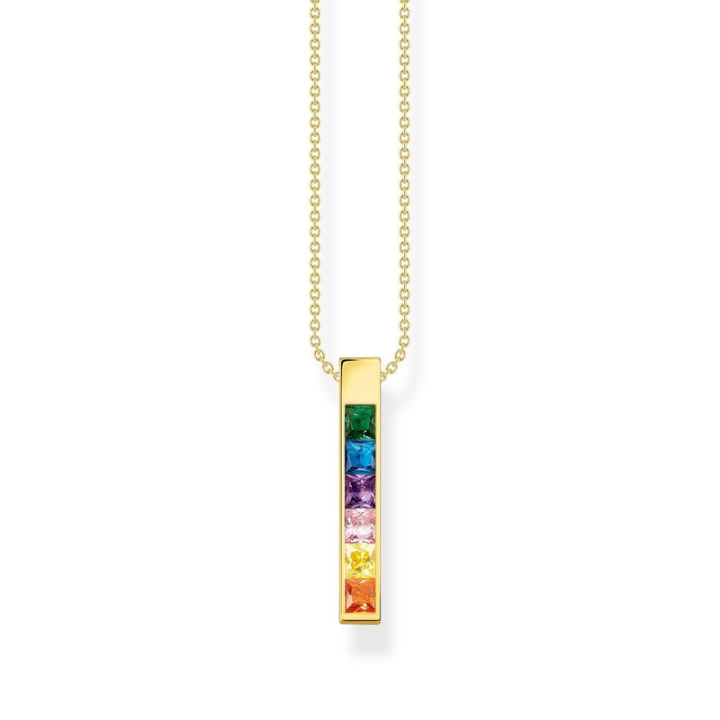 THOMAS SABO Necklace colourful stones gold Necklace Thomas Sabo 40-45cm 