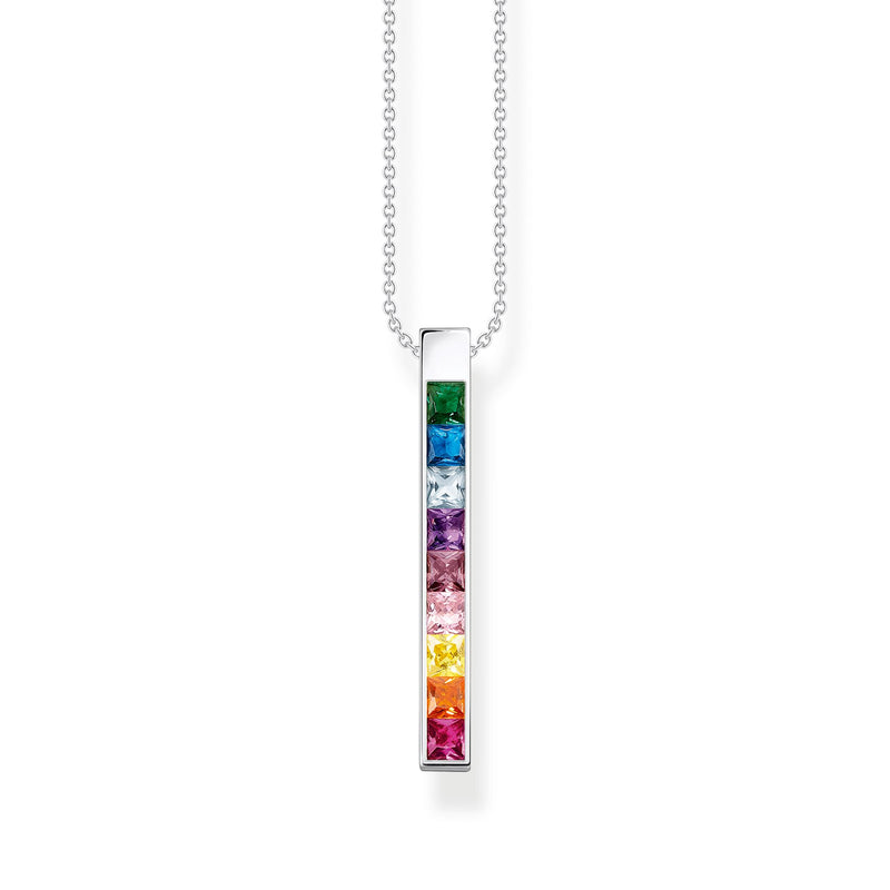 THOMAS SABO Necklace colourful stones silver Necklaces Thomas Sabo 40-45cm 