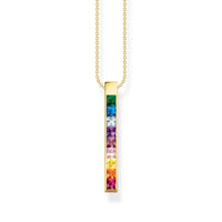 THOMAS SABO Necklace colourful stones gold Necklace Thomas Sabo 40-45cm 