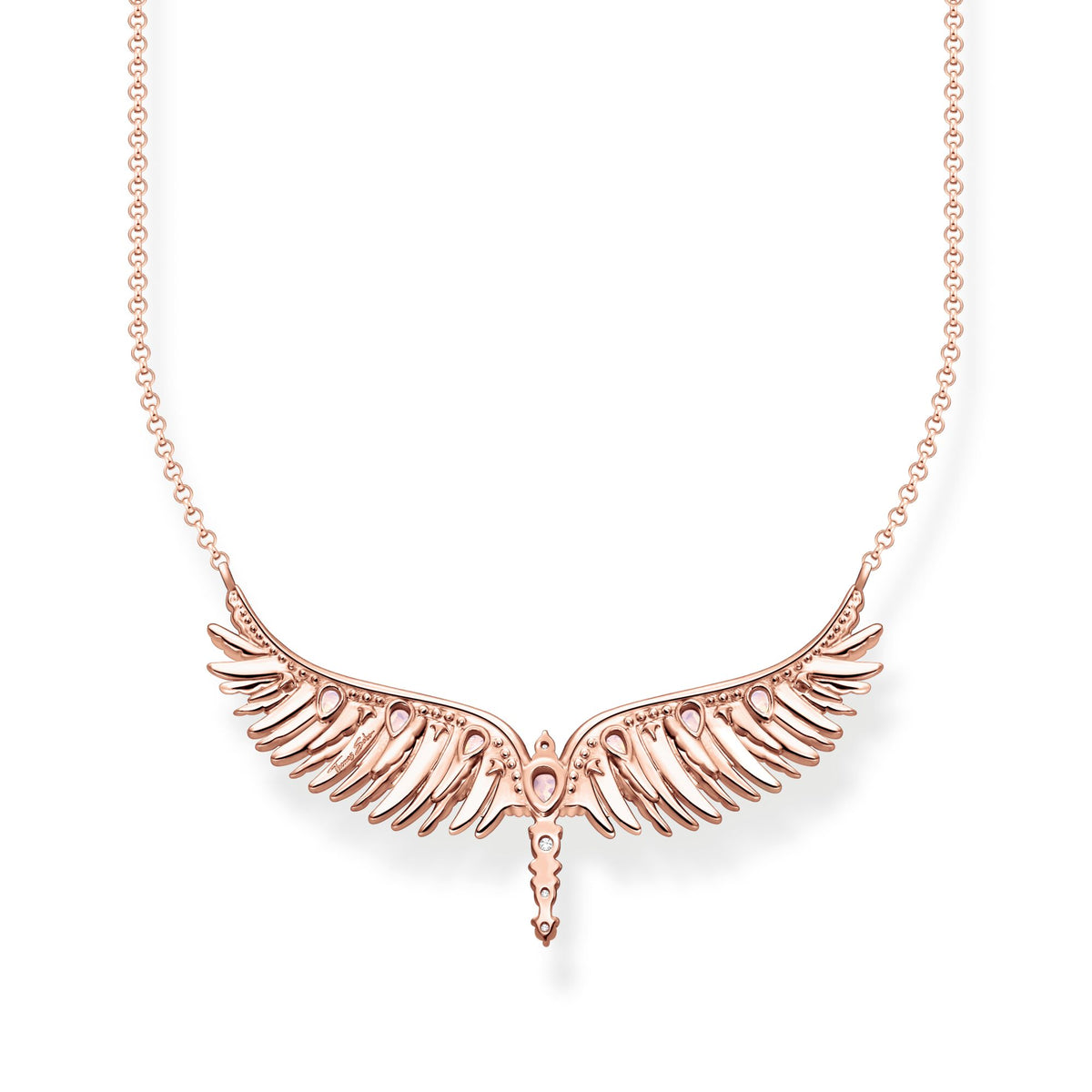 THOMAS SABO Necklace phoenix wing with pink stones rose gold Necklaces Thomas Sabo 