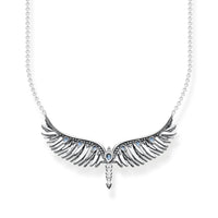THOMAS SABO Necklace phoenix wing with blue stones silver Necklaces Thomas Sabo 