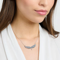 THOMAS SABO Necklace phoenix wing with blue stones silver Necklaces Thomas Sabo 