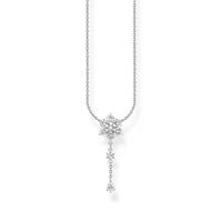 THOMAS SABO Necklace snowflake with white stones silver Necklaces Thomas Sabo 