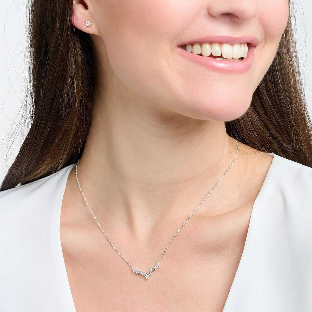 THOMAS SABO Necklace ice crystals silver Necklaces Thomas Sabo 