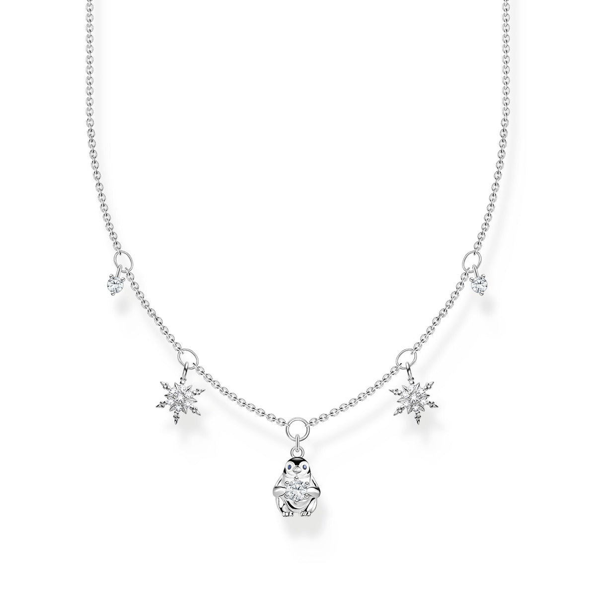 THOMAS SABO Necklace penguin and snowflakes silver Necklaces Thomas Sabo 