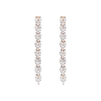 Bronzallure Cubic Zirconia Long Pendant Earrings Earrings Bronzallure 