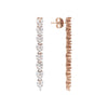 Bronzallure Cubic Zirconia Long Pendant Earrings Earrings Bronzallure 