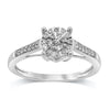 Martina Ring with 0.15ct of Diamonds in 9ct White Gold Rings Bevilles 