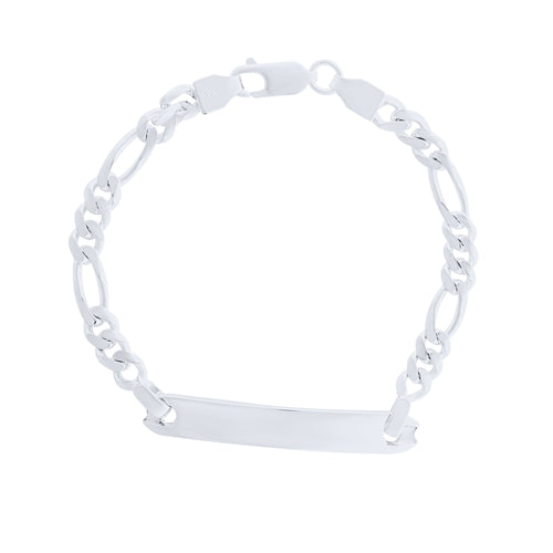 Sterling Silver Figaro ID Bracelet Bracelets Bevilles 