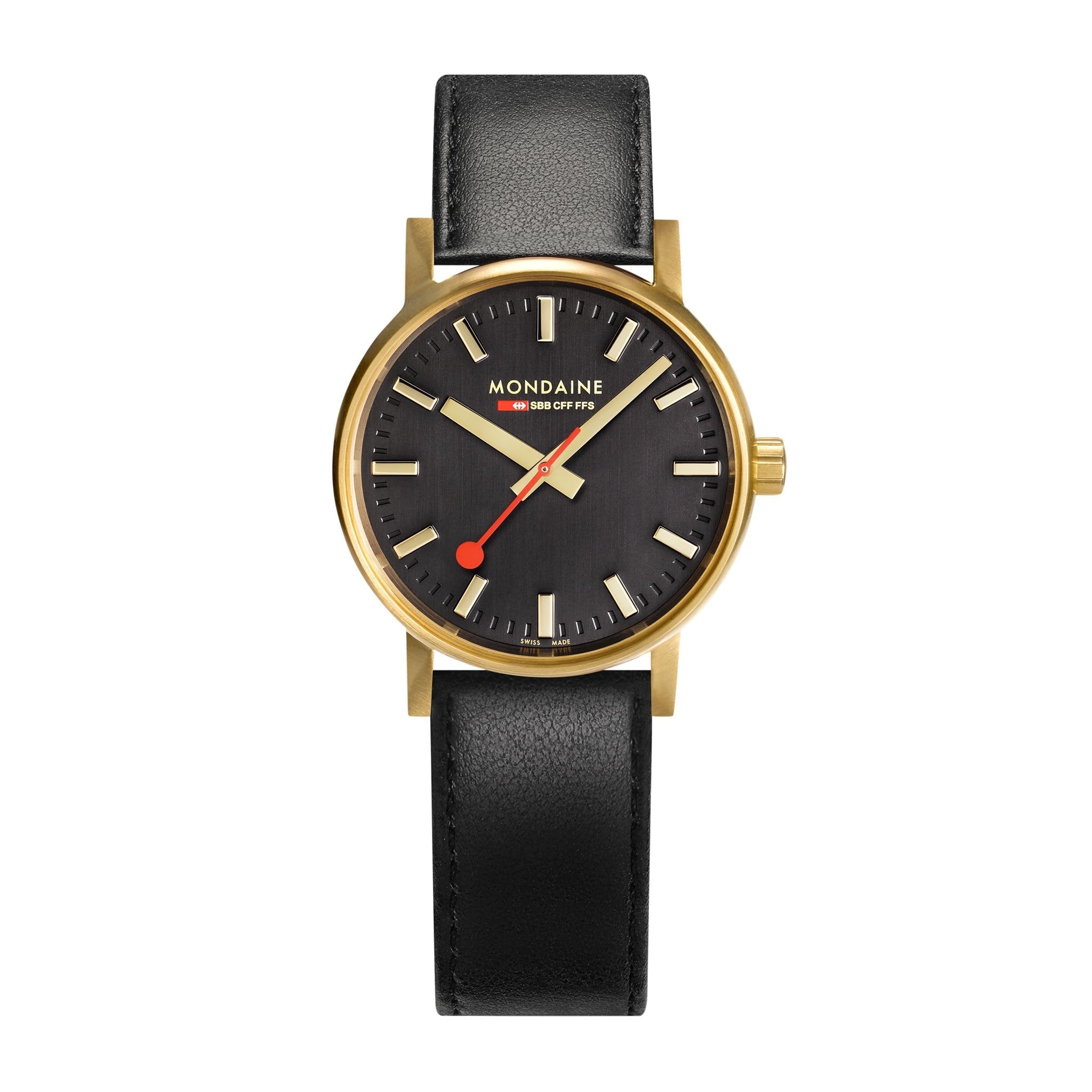 Mondaine Official evo2 30mm Golden Stainless Steel watch Watch Mondaine 