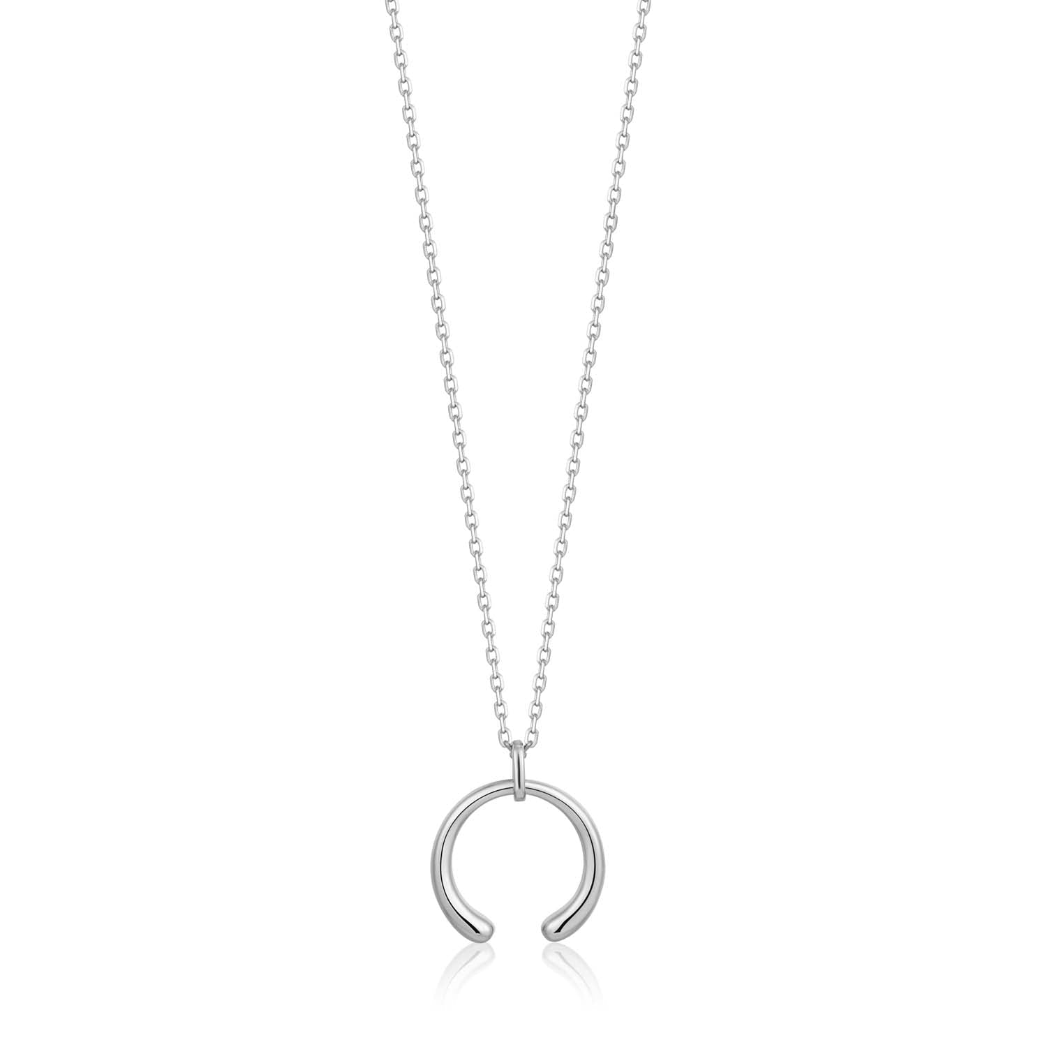 Ania Haie Luxe Curve Necklace - Silver Necklaces Ania Haie 