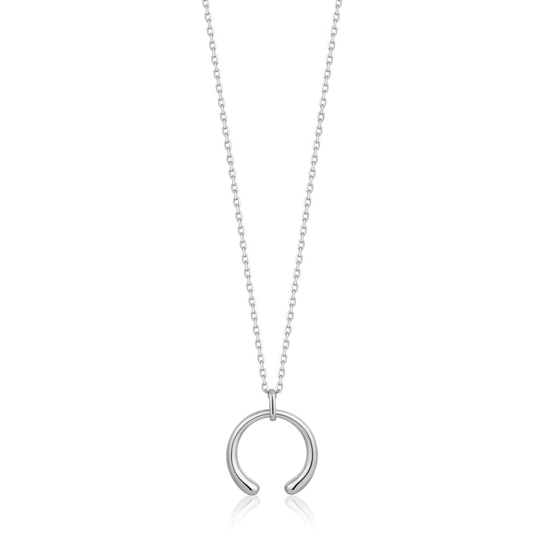 Ania Haie Luxe Curve Necklace - Silver Necklaces Ania Haie 