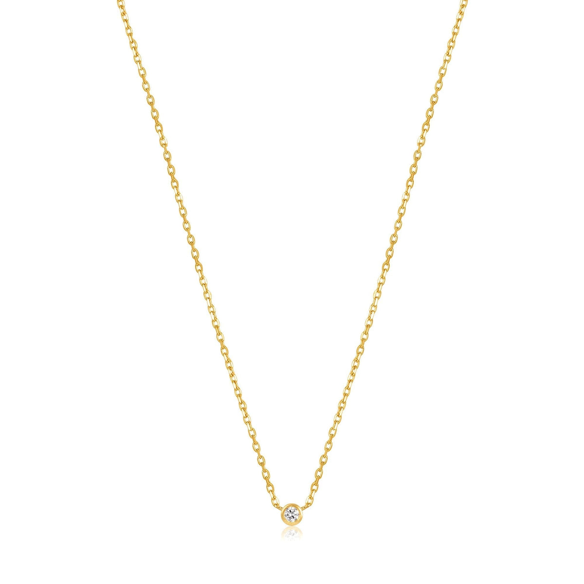 Ania Haie 14kt Gold Single Natural Diamond Necklace Necklaces Ania Haie 
