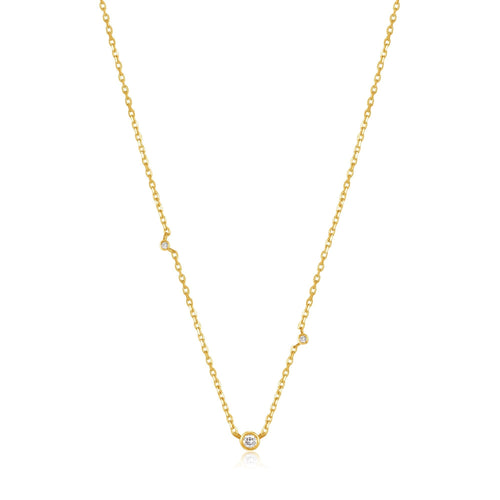 Ania Haie 14kt Gold Triple Natural Diamond Necklace Necklaces Ania Haie 