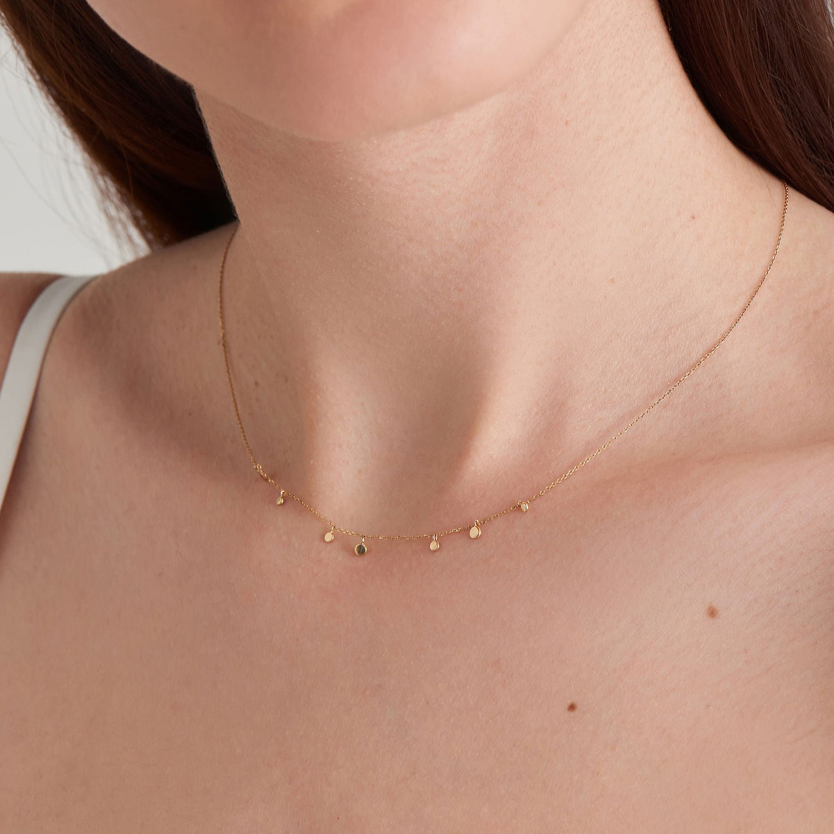 Ania Haie 14kt Gold Mixed Disc Necklace Necklaces Ania Haie 
