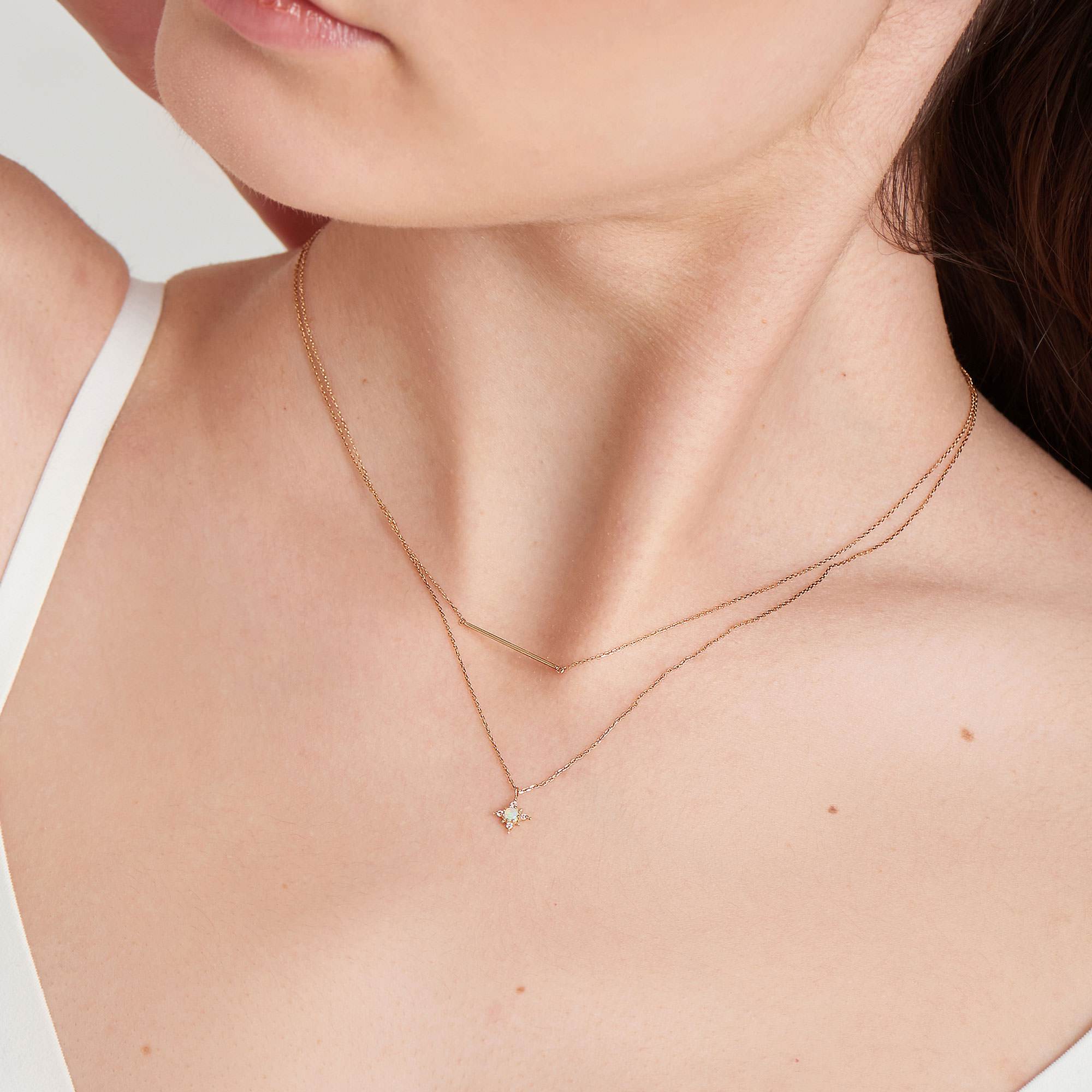 Ania Haie 14kt Gold Solid Bar Necklace Necklaces Ania Haie 