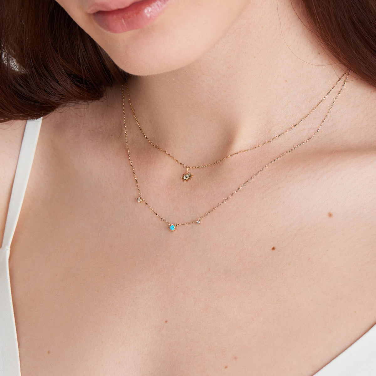 Ania Haie 14kt Gold Sunburst Natural Diamond Necklace Necklaces Ania Haie 