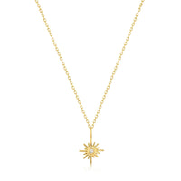 Ania Haie 14kt Gold Sunburst Natural Diamond Necklace Necklaces Ania Haie 