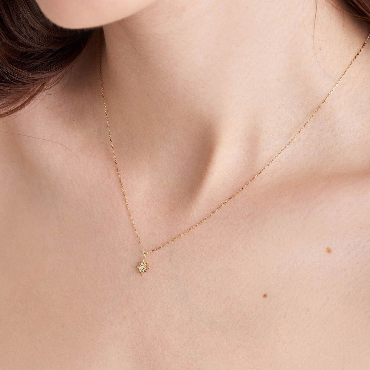Ania Haie 14kt Gold Sunburst Natural Diamond Necklace Necklaces Ania Haie 