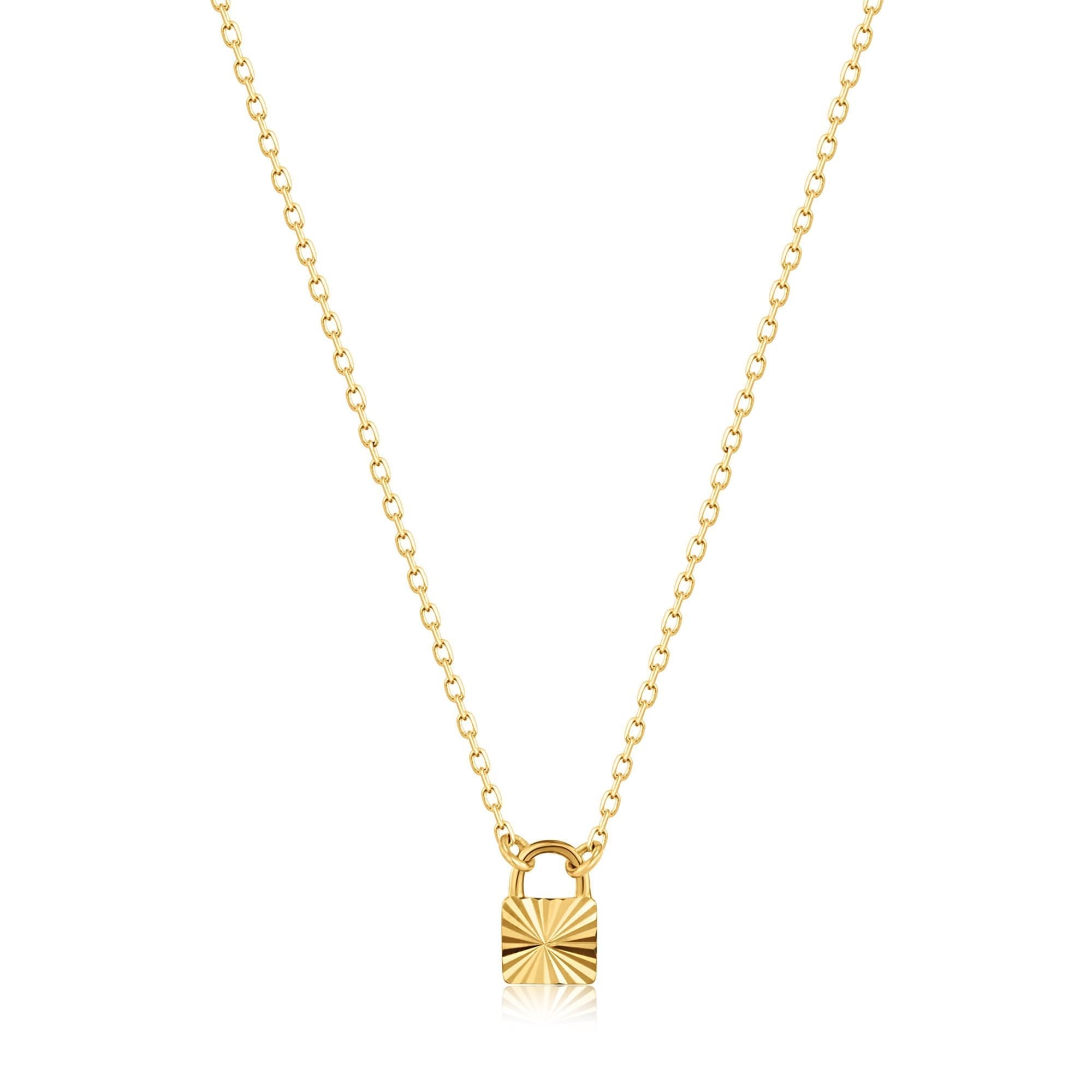 Ania Haie 14kt Gold Padlock Necklace Necklaces Ania Haie 